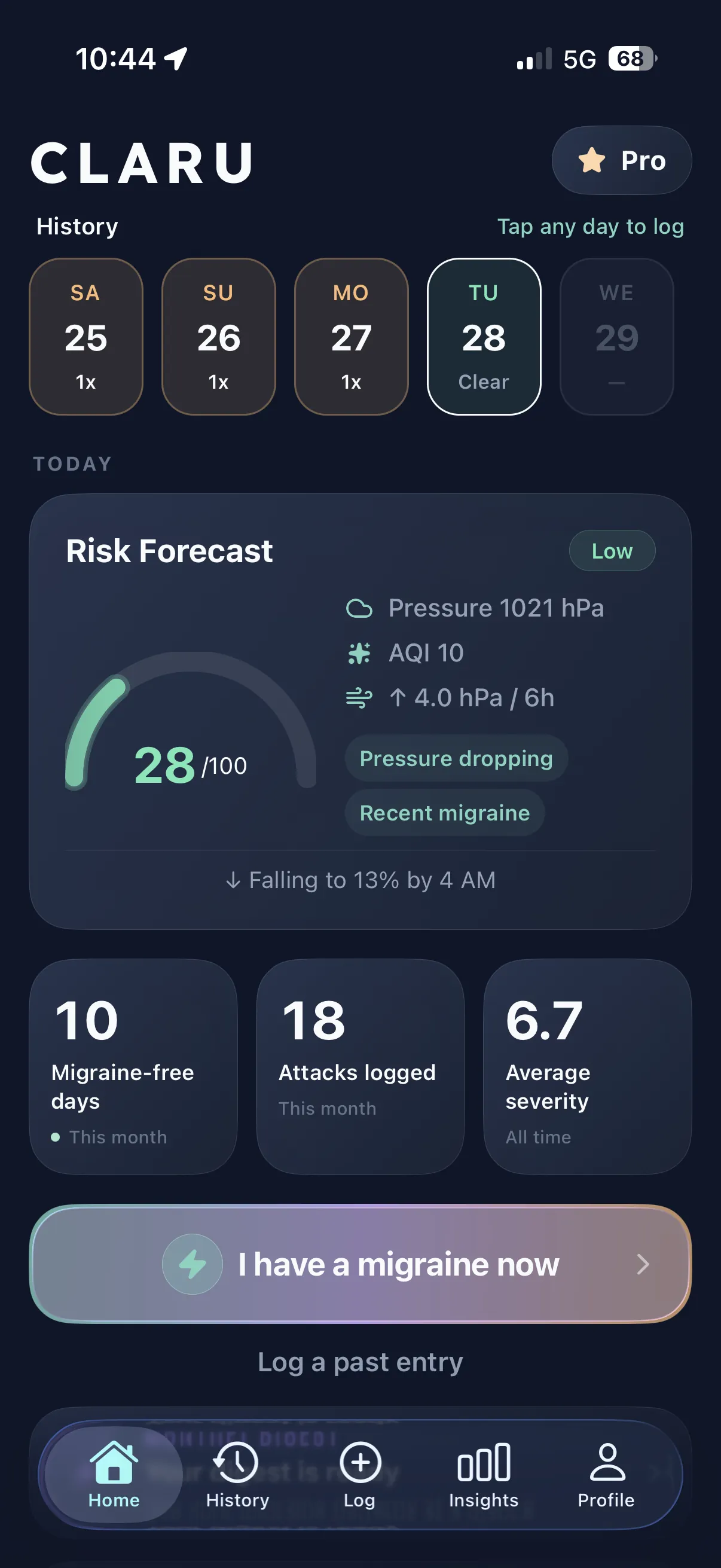 Claru app screenshot
